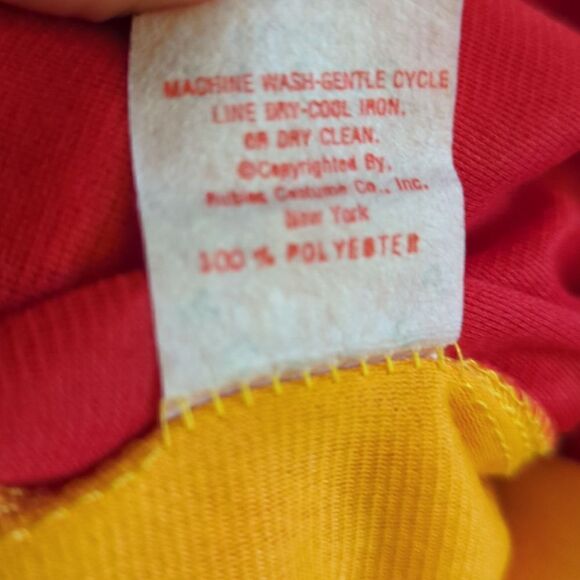 Vintage Rubies red and yellow clown costume - Picture 4 of 7